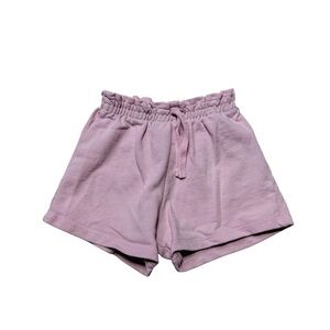 Zara Pink High-Waisted Paperbag Shorts